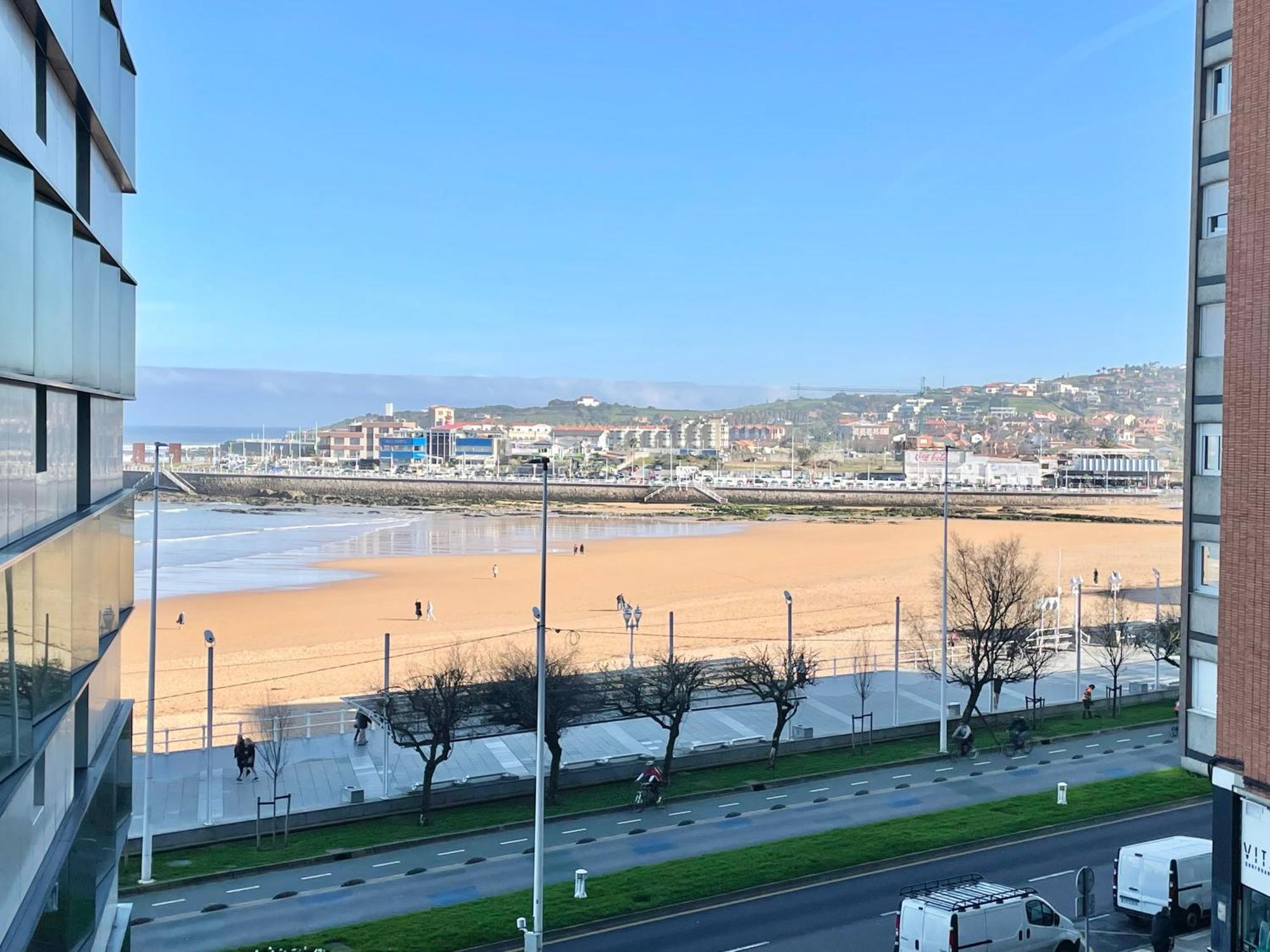 Apartamento San Lorenzo Playa. Vistas Al Mar. Gijon Luaran gambar