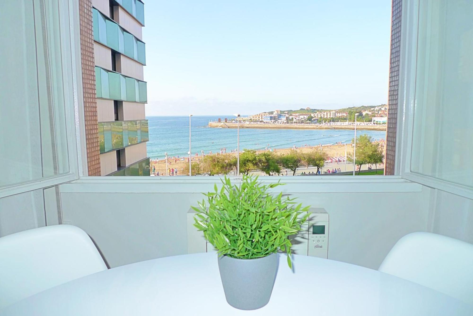 Apartamento San Lorenzo Playa. Vistas Al Mar. Gijon Luaran gambar
